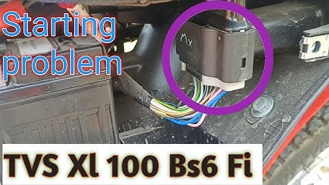 How to TVS xl 100 bs6 fi starting problem