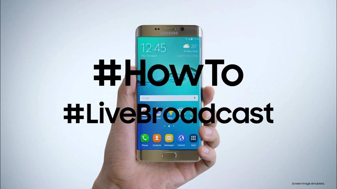 How to broadcast. How to broadcast