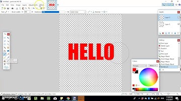 Paint Net tutorial How To Give Text A Border