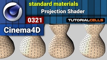 0321. Projection Shader, Projector Shader in cinema 4d