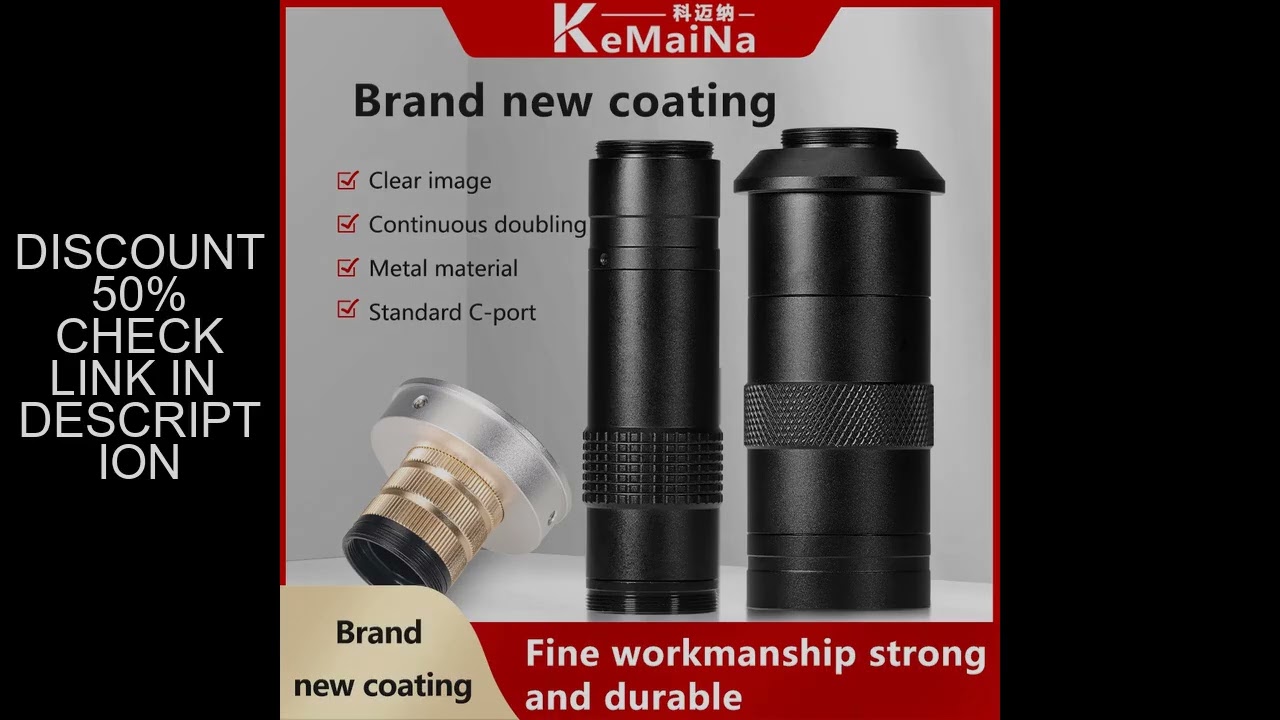 High Definition Telecentric Large Field Of View  Long Working Distance Optical Lens Continuous Magni