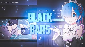 BLACK BAR PRESETS: ALIGHT MOTION TUTORIAL 💜 ZenistuPlayZ 💓