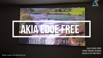 AKIA Screens Home Theater Edge Free® Fixed Frame Projector Screen - ISF Certified Product Video
