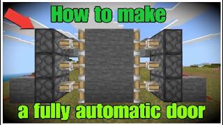 How to make a Fully Automatic Door in Minecraft (26.52).