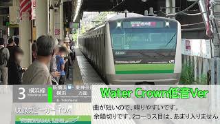 JR横浜線 中山駅 発車メロディ 「Verde Rayo 低音強調Ver」「Water Crown 低音Ver」