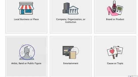 Facebook Iframes Fan Page - Create a Facebook Page - What type are you? (Video 5)