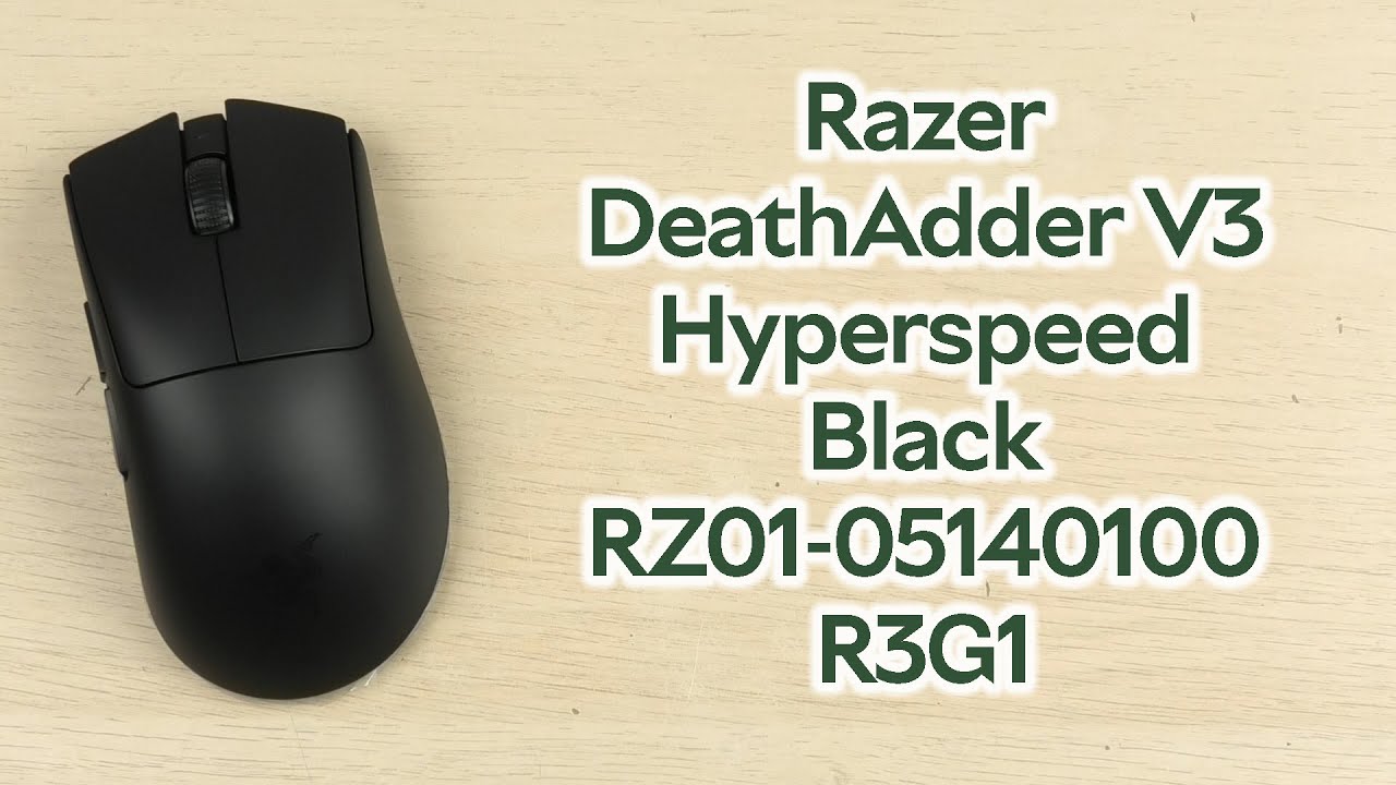 Розпаковка Razer DeathAdder V3 Hyperspeed Black (RZ01-05140100-R3G1)