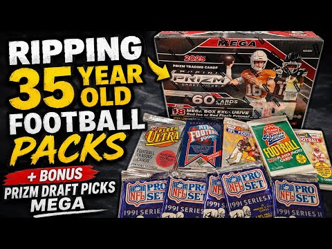 We Had a Blast 💥 Ripping Some Old School Football Packs Looking for PC Cards!!