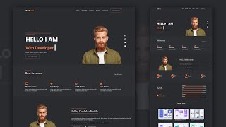 How To Make A Portfolio Website Using HTML CSS JS | Complete Responsive Website Design