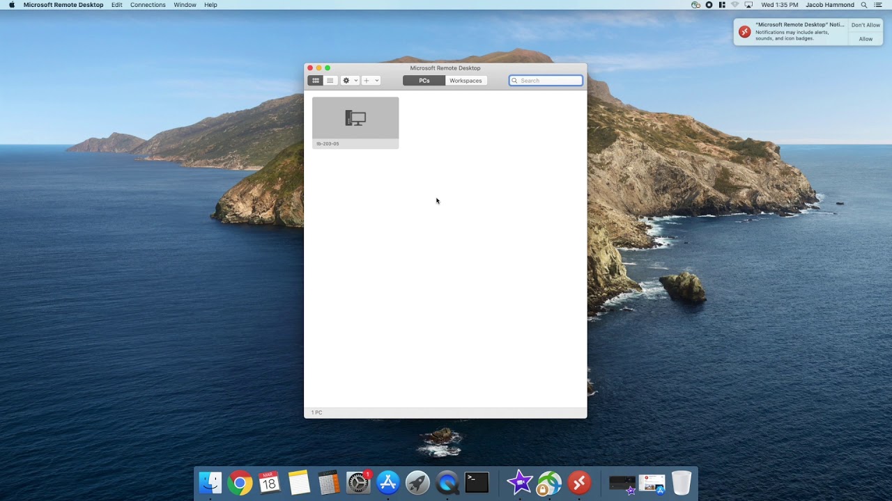 mac os microsoft remote desktop