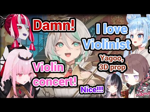 HoloID, HoloEN Advent, Calli React to Cecilia Violin Performance in her Debut!!!