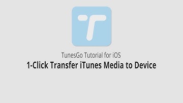 1-Click Transfer iTunes Media to Device |TunesGo for iOS