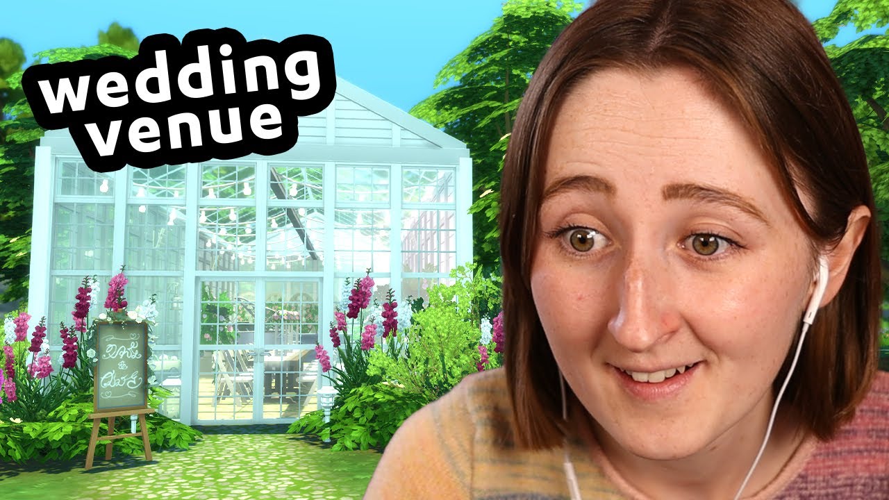 i built my dream wedding venue in the sims - YouTube
