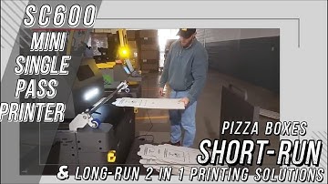 SC600 Mini Single Pass Printer #pizzabox #machine #digitalprinting