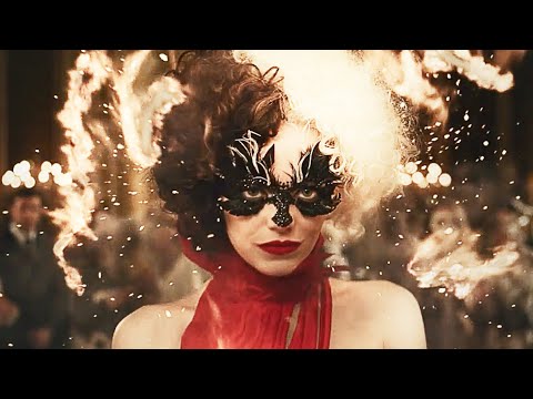 Cruella 2021 - Fire dress Scene 