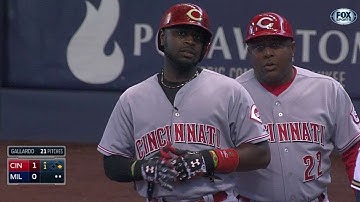 CIN@MIL: Phillips singles to center to plate Hamilton