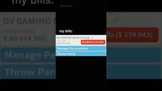 paying your bloxburg bills be like