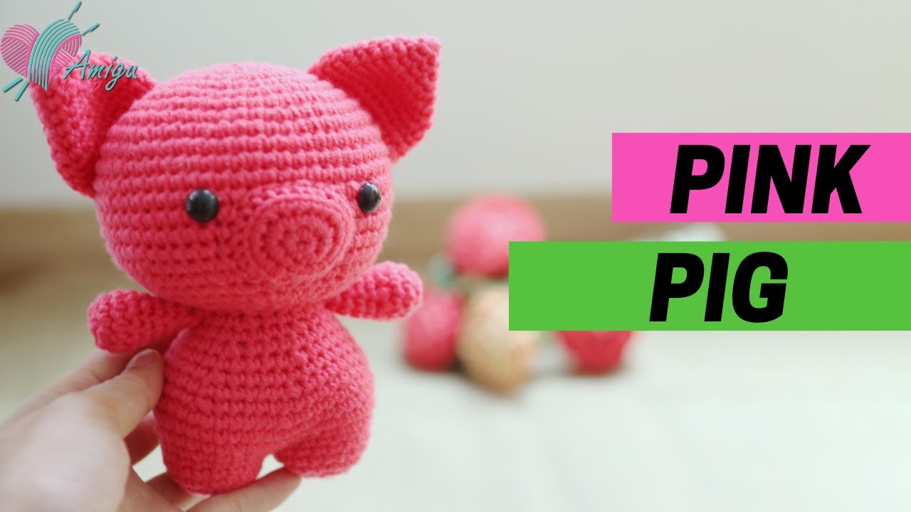 #113 |  Pig Amigurumi Pattern (2/2) | How To Crochet Amigurumi Animal | Free Pattern | AmiguWorld