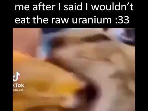 me after i said i wouldnt eat the raw uranium