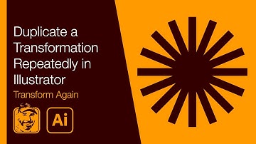 Duplicate a Transformation Repeatedly in Illustrator (Transform Again)