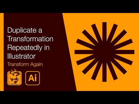 Duplicate a Transformation Repeatedly in Illustrator (Transform Again)