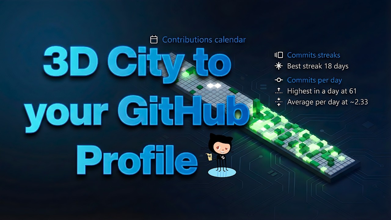 Epic 3D City GitHub Contributions Calendar 😎 ️ | 2026 - YouTube