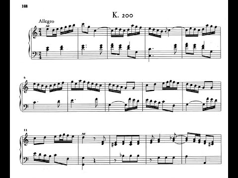 Domenico Scarlatti Piano Sonata in C Major K200/L54