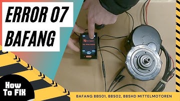 Bafang Fehler Error 07, High Voltage Protection