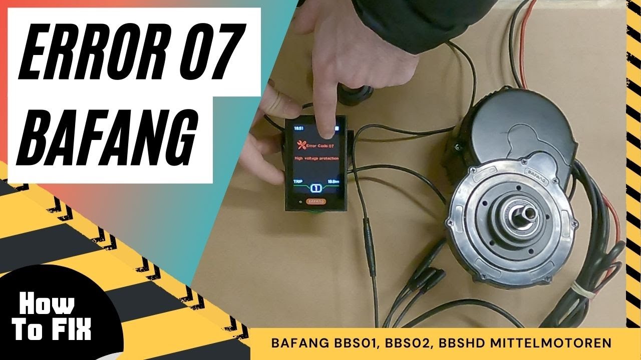 Bafang Fehler Error 07, High Voltage Protection