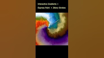 Corel Painter 2023 - Creating Jittery Strokes with the Interactive Gradients tool #shorts #art