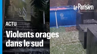 Torrents, grêle, inondations : de violents orages ont frappé le sud de la France