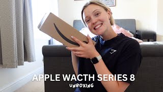 APPLE WATCH SERIES 8 UNBOXING// comparing the SE to the Series 8