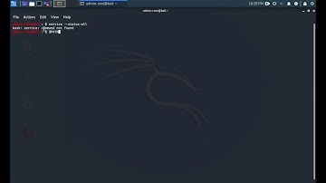 bash: service: command not found, Kali Linux/Ubuntu