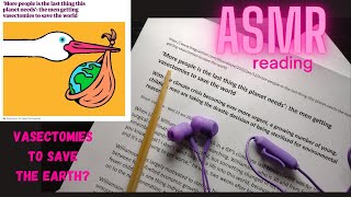 ASMR reading - whisper reading an article from The Guardian newspaper - whispering whispered - LOFI