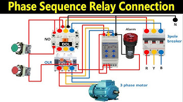 How to Wire a Phase Sequence Relay | Phase Failure Relay | Phase Sequence & Phase Failure Relay