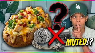 Mukbang Chicken Bacon Cheese Potato - My last 5 VIDEOS had no Sound 😤