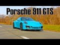 Porsche 911 Carrera GTS 991.2 drive and drag race vs Carrera 4S