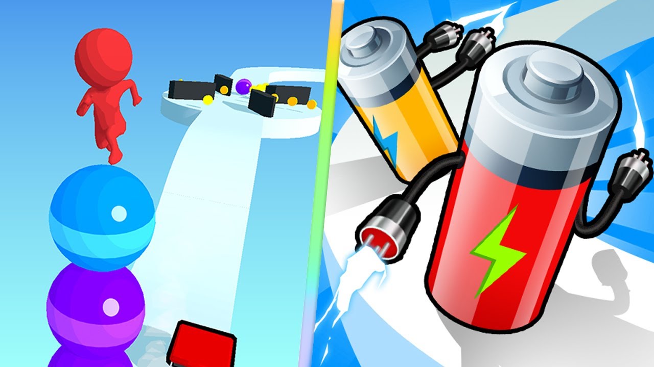 🌸 📣 Stack Rider Vs Battery Run in New Level Game Mobile Update All Trailer iOS,Android LHI8R5Z