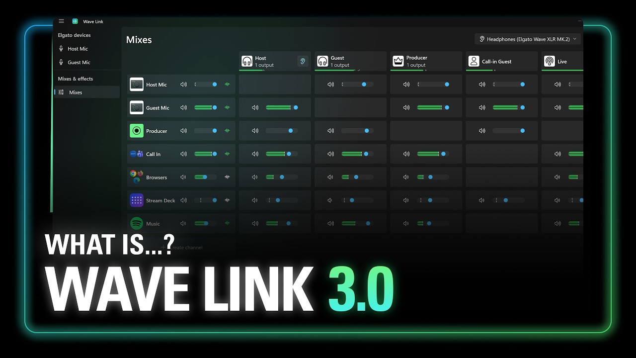 Introducing Elgato Wave Link 3.0: Free pro audio mixing for any mic