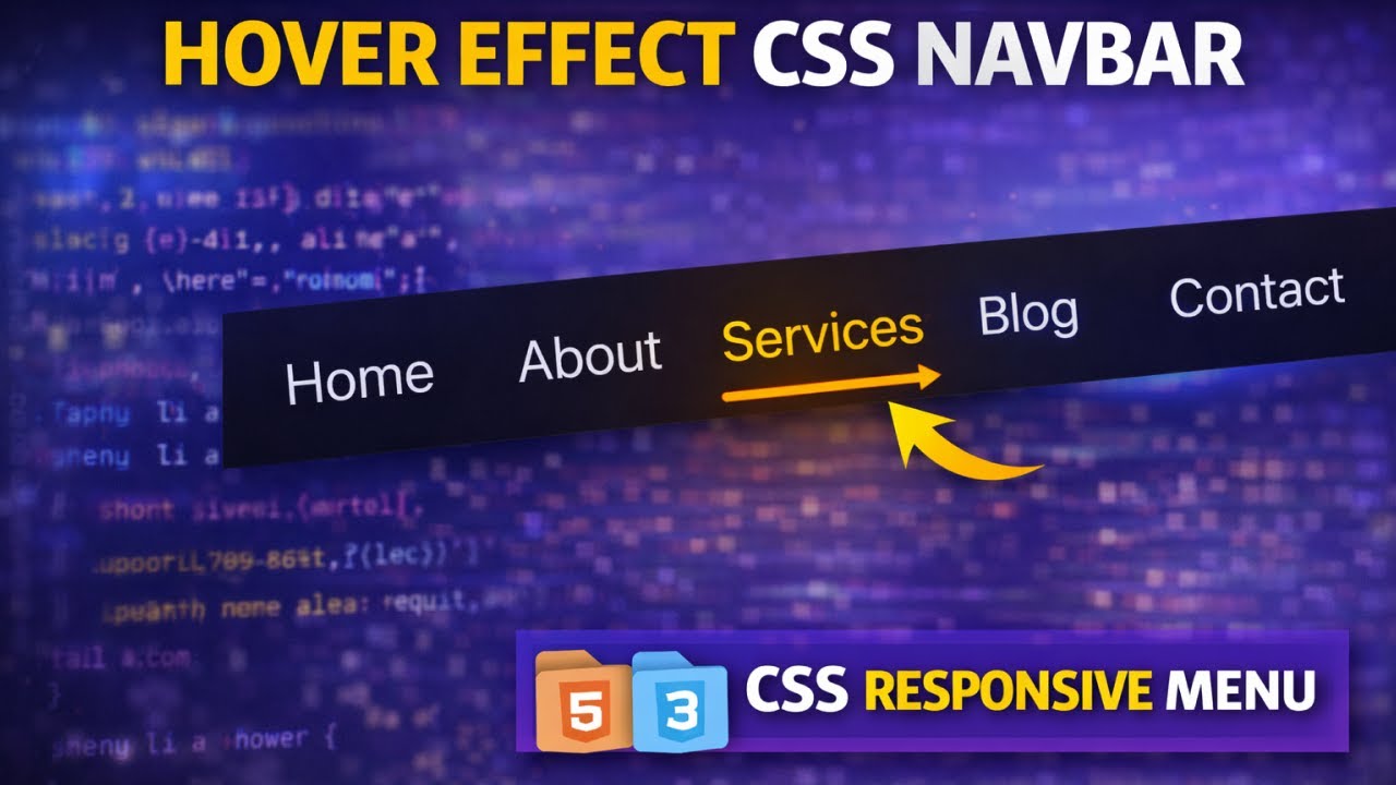 Hover Effect для меню на CSS | Градиентный текст при наведении | HTML ...