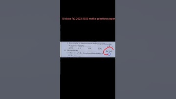 10 class fa2 maths question paper 2022-2023 💯 real ##shorts ##students