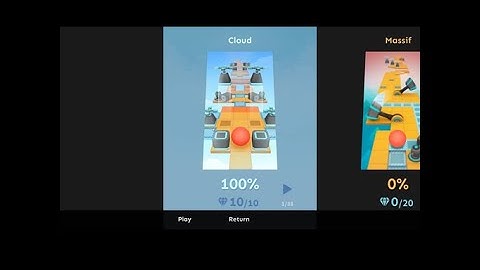 [PC] Rolling Sky - Cloud (100% 10 Diamonds)