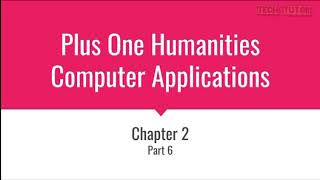 Plus one Humanities Computer Applications|Chapter 2 Part 6|Optical Storage Devices