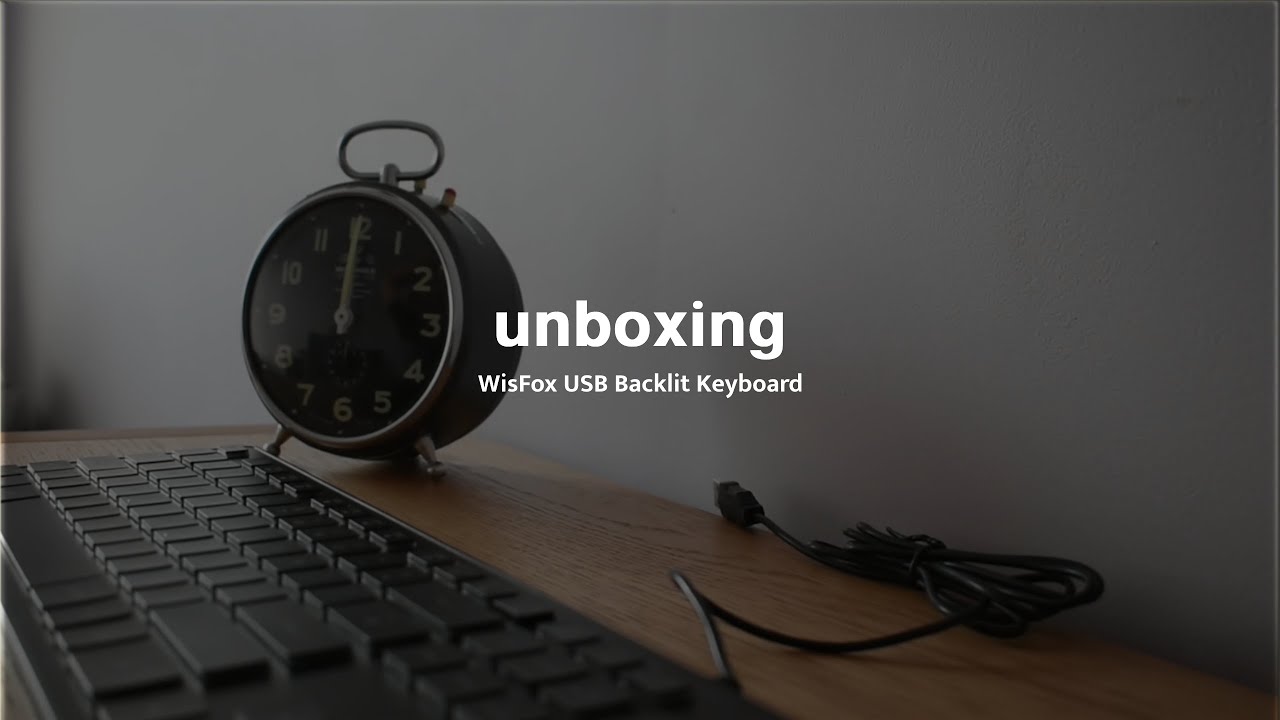 unboxing budget keyboard | wisfox wired keyboard | aesthetic unboxing 🐣