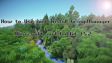 How to Use and Install GroupManager | Bukkit 1.5.2