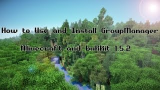 How to Use and Install GroupManager | Bukkit 1.5.2