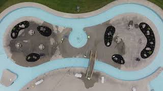 MASSIVE WATERPARK CONCRETE CLEANING DRONE VIDEO!! 75,000 SQFT OF CONCRETE PLUS WATER SLIDES! screenshot 3