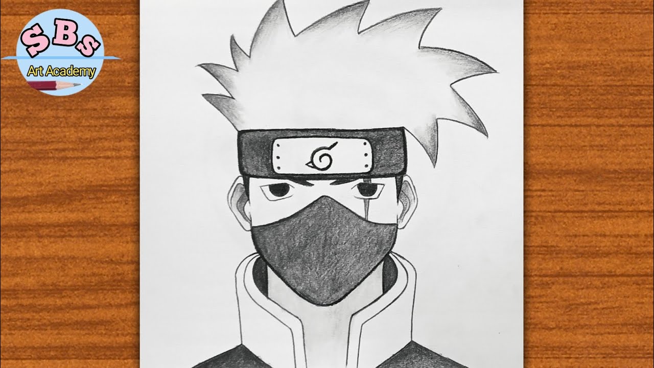 Kakashi hatake drawing easy | Kakashi drawing for beginners |Easy Anime drawing |How to draw Kakashi