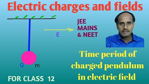 ELECTROSTATICS-31# TIME PERIOD OF CHARGED PENDULUM IN ELECTRIC FIELD.|| FOR JEE MAINS AND NEET.