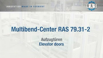 Multibend-Center RAS 79.31-2 biegt Aufzugtüren | Multibend-Center RAS 79.31-2 bends elevator doors